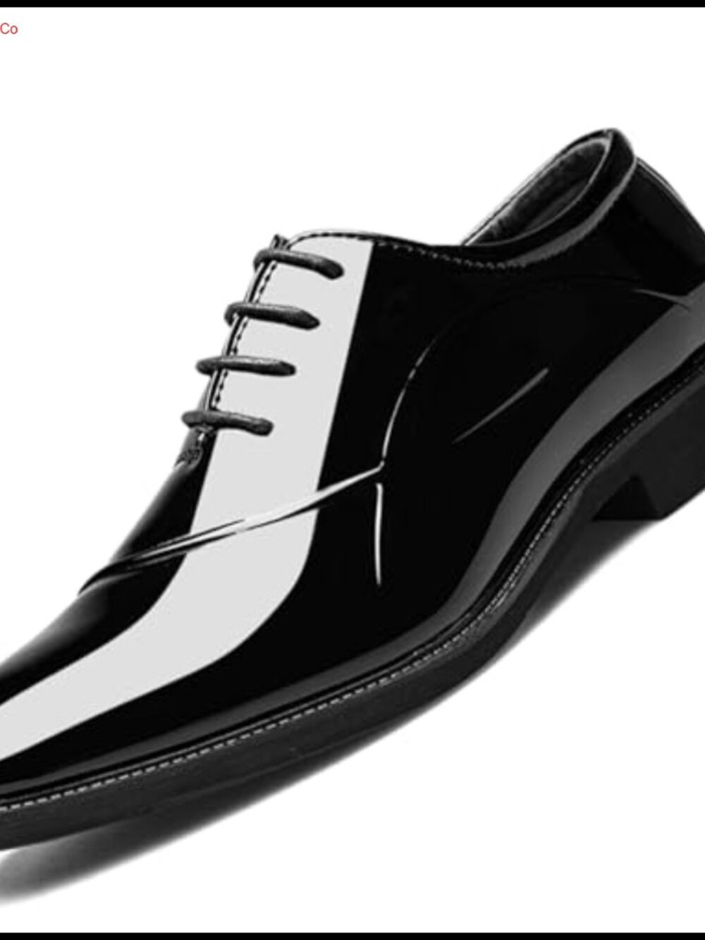 Men's Patent Leather Oxford Lace Up Dress Shoes Lightweight Formal Business